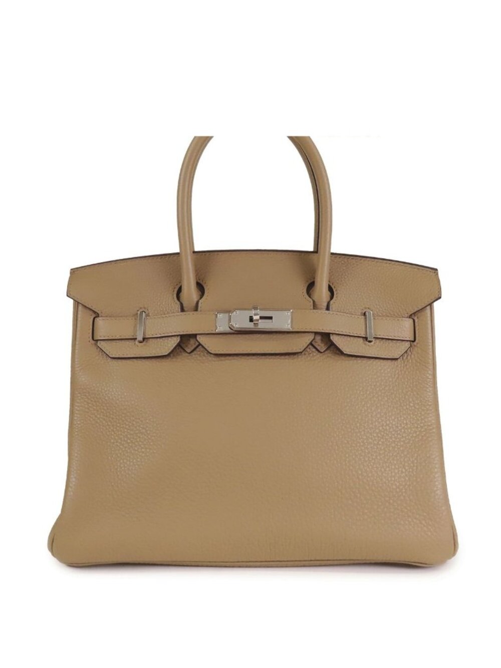 Hermes Birkin 30 Beige Marfa Silver Taurillon Handbag